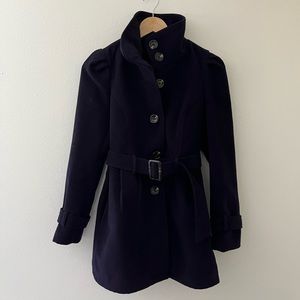 Forever 21 dark purple women’s peacoat